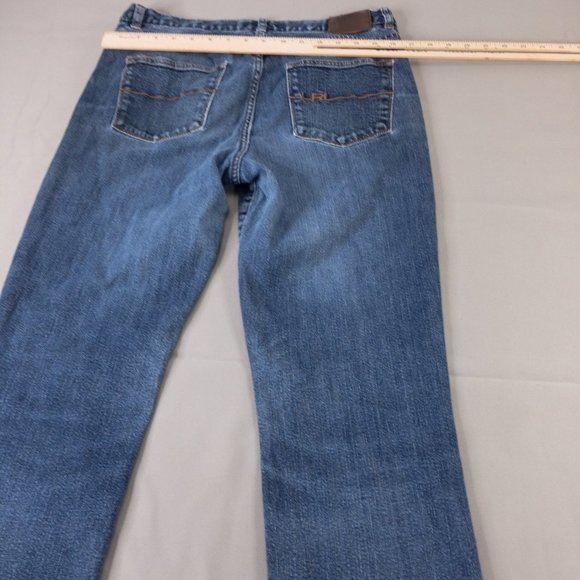 Vintage LRL Ralph Lauren Jeans Womens 10 Blue High Rise Denim Straight #2853 - Picture 6 of 8